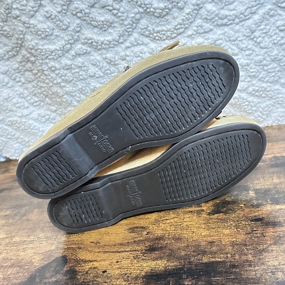 Minnetonka THUNDERBIRD BEADED BROWN FRINGE Leather Moccasin Flat Size 8 M - Picture 5 of 6